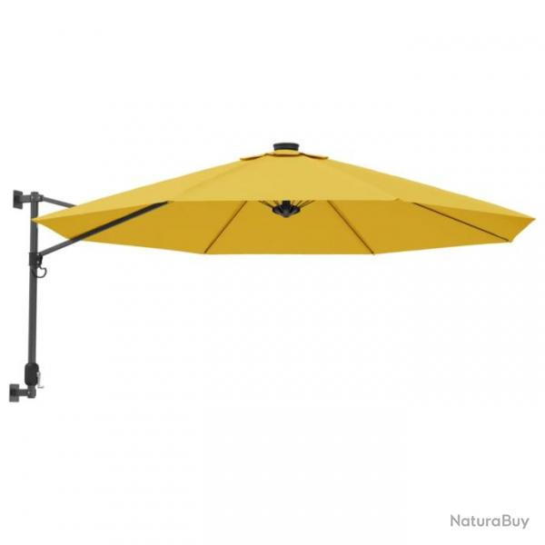 Parasol d'extrieur mural 290 cm jaune 02_0008699