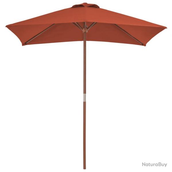 Parasol d'extrieur avec mt en bois 150 x 200 cm orange 02_0008243