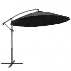 Parasol suspendu 3 m mât en aluminium anthracite 02_0008704