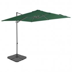 Parasol avec base portable 2,5 x 2,5 m vert 02_0008063