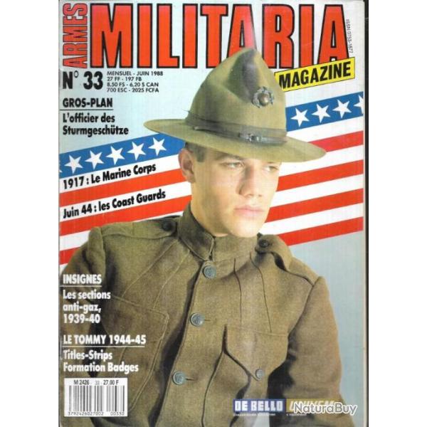 Militaria Magazine 33 puis diteur ,garand m1 2, dodge story 5, marines en france 17-19 ,