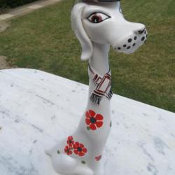 VINTAGE - Série la belle et le clochard - Bouteille de Liqueur ancienne marque Garnier modèle chien
