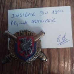 Insigne du 19e régiment d'artillerie