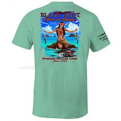 T Shirt Black Bart Hawaiian Girl