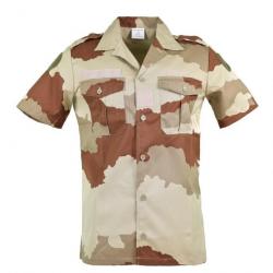 Chemisette chemise manches courtes camouflage désert daguet Armée Française