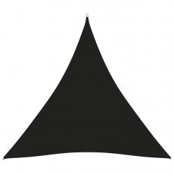 Voile toile d'ombrage parasol tissu oxford triangulaire 5 x 5 x 5 m noir 02_0009908