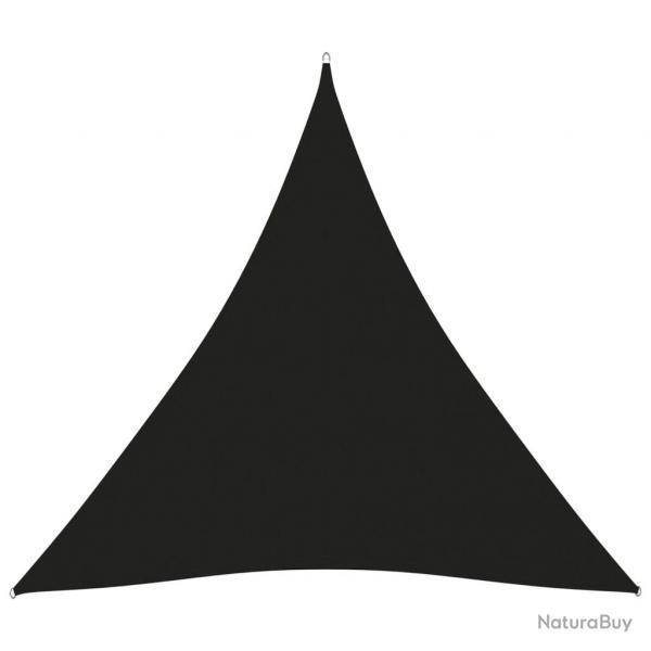 Voile toile d'ombrage parasol tissu oxford triangulaire 5 x 5 x 5 m noir 02_0009908