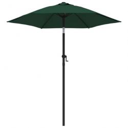 Parasol d'extérieur 200 x 211 cm aluminium vert 02_0008732