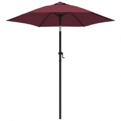 Parasol 200 x 211 cm aluminium bordeaux 02_0008148