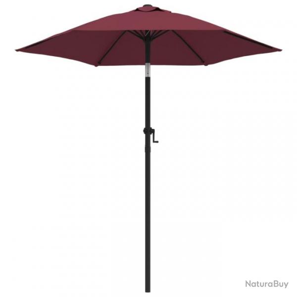 Parasol 200 x 211 cm aluminium bordeaux 02_0008148