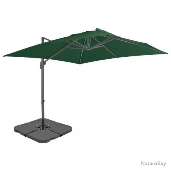 Parasol d'extrieur avec base portable 4 x 3 m vert 02_0008064