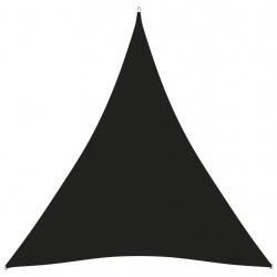 Voile toile d'ombrage parasol tissu oxford triangulaire 5 x 7 x 7 m noir 02_0009940