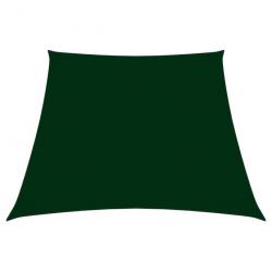 Voile toile d'ombrage parasol tissu oxford trapèze 2/4 x 3 m vert foncé 02_0009758