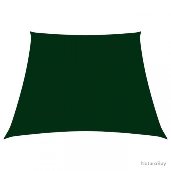 Voile toile d'ombrage parasol tissu oxford trapze 2/4 x 3 m vert fonc 02_0009758