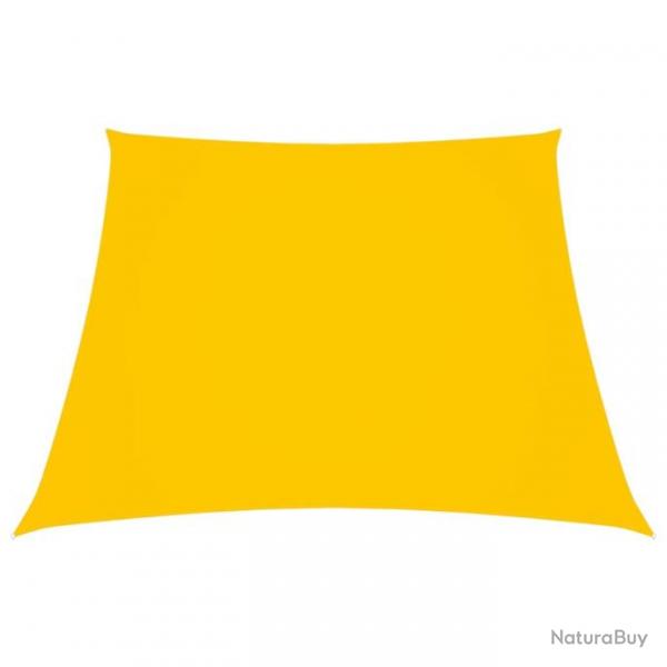 Voile toile d'ombrage parasol tissu oxford trapze 2/4 x 3 m jaune 02_0009751