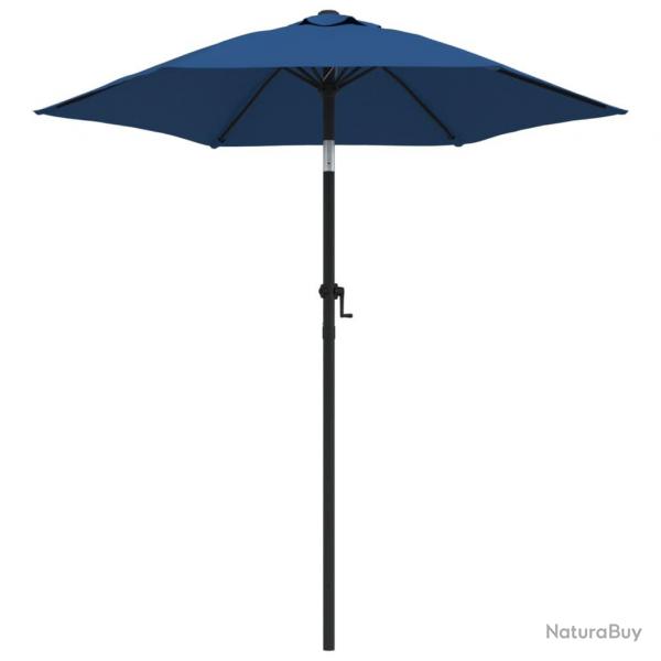 Parasol d'extrieur 200 x 211 cm aluminium bleu 02_0008147
