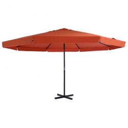 Parasol d'extérieur avec mât en aluminium 500 cm orange 02_0008108