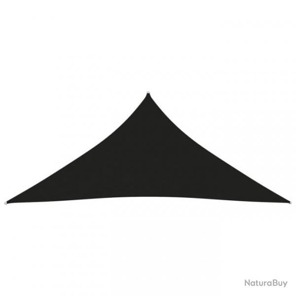 Voile toile d'ombrage parasol tissu oxford triangulaire 3,6 x 3,6 x 3,6 m noir 02_0009816