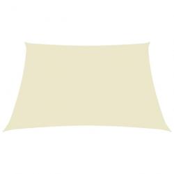 Voile toile d'ombrage parasol tissu oxford rectangulaire 6 x 7 m crème 02_0009736