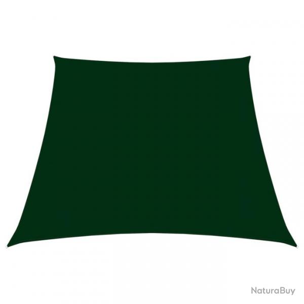 Voile toile d'ombrage parasol tissu oxford trapze 3/5 x 4 m vert fonc 02_0009784