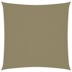 Voile toile d'ombrage parasol tissu oxford carré 7 x 7 m beige 02_0009537