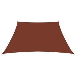 Voile toile d'ombrage parasol tissu oxford trapèze 3/4 x 3 m terre cuite 02_0009770