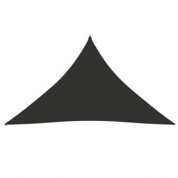 Voile toile d'ombrage parasol tissu oxford triangulaire 5 x 5 x 6 m anthracite 02_0009911