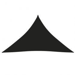 Voile toile d'ombrage parasol tissu oxford triangulaire 5 x 5 x 6 m noir 02_0009918