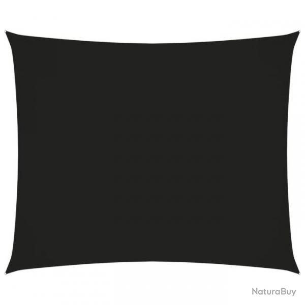 Voile toile d'ombrage parasol tissu oxford rectangulaire 3,5 x 4,5 m noir 02_0009645