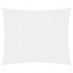 Voile toile d'ombrage parasol tissu oxford rectangulaire 6 x 8 m blanc 02_0009743