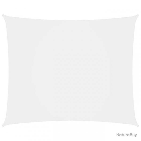 Voile toile d'ombrage parasol tissu oxford rectangulaire 6 x 8 m blanc 02_0009743