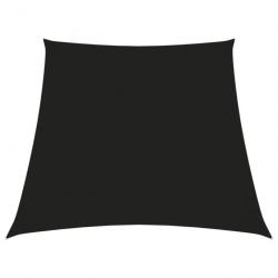 Voile toile d'ombrage parasol tissu oxford trapèze 3/4 x 3 m noir 02_0009766