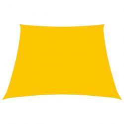 Voile toile d'ombrage parasol tissu oxford trapèze 3/5 x 4 m jaune 02_0009777