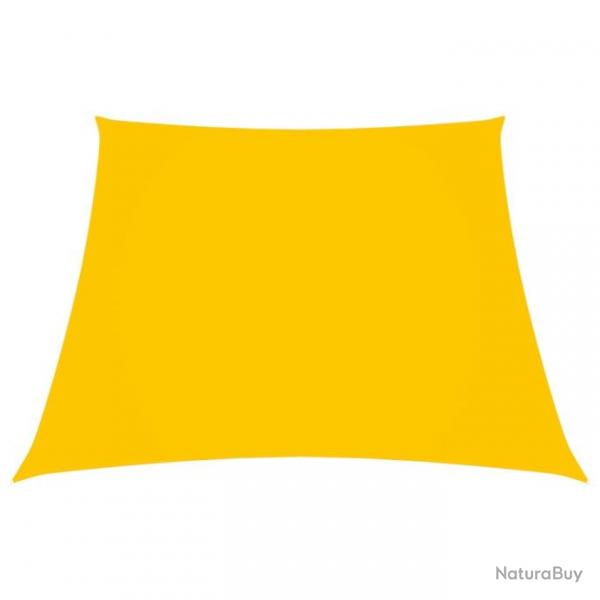 Voile toile d'ombrage parasol tissu oxford trapze 3/5 x 4 m jaune 02_0009777