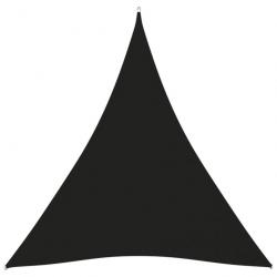 Voile toile d'ombrage parasol tissu oxford triangulaire 4 x 5 x 5 m noir 02_0009893