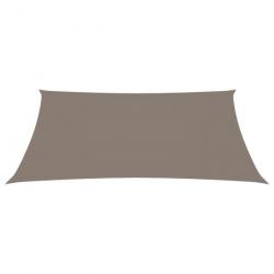 Voile toile d'ombrage parasol tissu oxford rectangulaire 6 x 7 m taupe 02_0009740