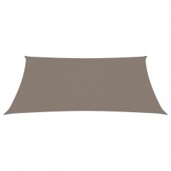Voile toile d'ombrage parasol tissu oxford rectangulaire 6 x 7 m taupe 02_0009740