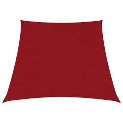 Voile toile d'ombrage parasol tissu oxford trapèze 2/4 x 3 m rouge 02_0009755
