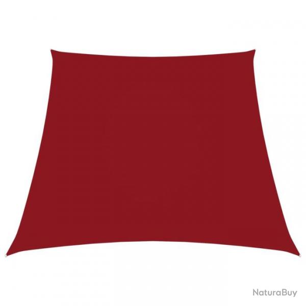 Voile toile d'ombrage parasol tissu oxford trapze 2/4 x 3 m rouge 02_0009755