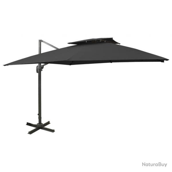 Parasol dport  double toit 300 x 300 cm noir 02_0008558