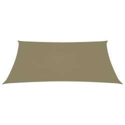 Voile toile d'ombrage parasol tissu oxford rectangulaire 5 x 7 m beige 02_0009721