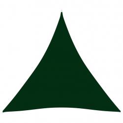 Voile toile d'ombrage parasol tissu oxford triangulaire 4 x 4 x 4 m vert foncé 02_0009872