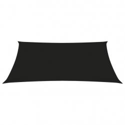 Voile toile d'ombrage parasol tissu oxford rectangulaire 3,5 x 5 m noir 02_0009656