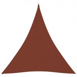 Voile toile d'ombrage parasol tissu oxford triangulaire 4 x 4 x 4 m terre cuite 02_0009871