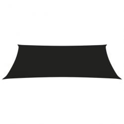Voile toile d'ombrage parasol tissu oxford rectangulaire 2 x 5 m noir 02_0009635