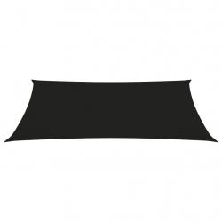 Voile toile d'ombrage parasol tissu oxford rectangulaire 2 x 5 m noir 02_0009635