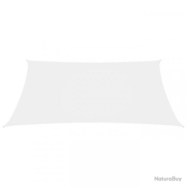 Voile toile d'ombrage parasol tissu oxford rectangulaire 3 x 4,5 m blanc 02_0009670