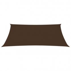 Voile toile d'ombrage parasol tissu oxford rectangulaire 2 x 4,5 m marron 02_0009622