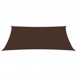 Voile toile d'ombrage parasol tissu oxford rectangulaire 3,5 x 4,5 m marron 02_0009644