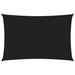 Voile toile d'ombrage parasol tissu oxford rectangulaire 2 x 4,5 m noir 02_0009623